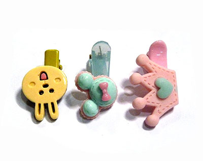 3个装BB发夹边夹鸭嘴夹发饰品超可爱混款B1-1-4