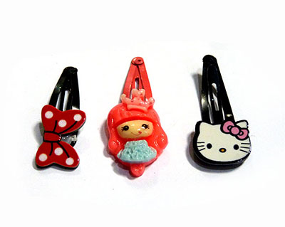 3个装BB发夹边夹鸭嘴夹发饰品超可爱混款B1-1-4