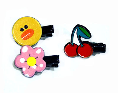 3个装儿童发夹边夹鸭嘴夹发饰品超可爱混款