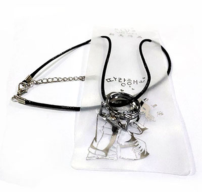 欧美风格时尚饰品网红合金个性戒指皮绳项b3-1-6