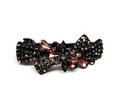 捷克钻弹簧夹子头饰韩国头卡发夹成人格纹夹百搭女式C5-2-4