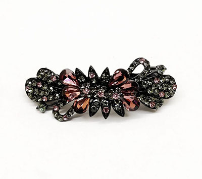 捷克钻弹簧夹子头饰韩国头卡发夹成人格纹夹百搭女式C5-2-4