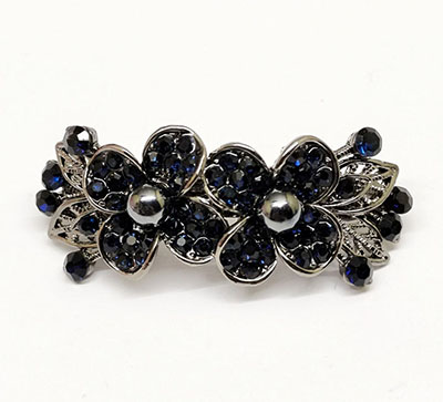 韩版水晶发夹古色饰品发饰蝴蝶结合金水钻弹簧夹 C5-2-3