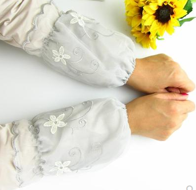 1号蕾丝短款蕾丝护袖批发女羽绒服办公防污小清新套袖