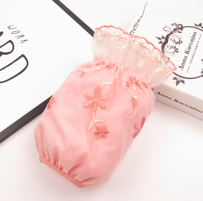 3号蕾丝袖套女士韩版秋冬季新款护袖手袖刺绣花朵套袖短款羽绒服袖筒e11-1-2