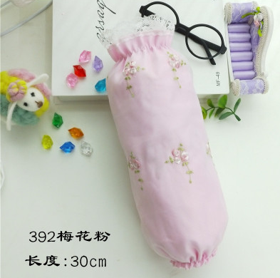 4号长款女士蕾丝双层袖套办公室防污防尘日用袖头e10-1-2