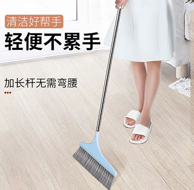 特价0077不锈钢杆浴室扫把扫帚单个家用长柄笤帚扫地板神器北1