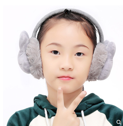 韩版混款立体兔耳朵女士保暖耳罩 甜美学生时尚耳朵耳暖耳包