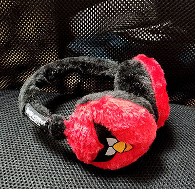 可爱卡通红色愤怒小鸟冬季防寒保暖耳罩儿童护耳罩
