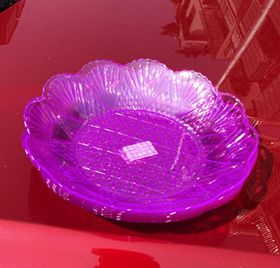 158果盘 透明水晶果篮 瓜果果筐 二元日用百货批发A11-2-1