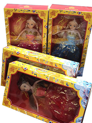 （范冰冰代言版）实心芭比娃娃礼盒装洋娃娃衣服儿童女孩玩具 娃娃NO.33  E8-2-3