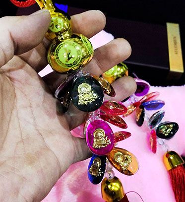 葫芦彩色水晶精致网红短款超闪个性汽车挂饰男女平安符六c2-2-1