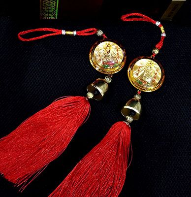 纯铜铃汽车挂件毛主席像车饰挂件保平安车载车上车内后视镜吊坠B1-1-2