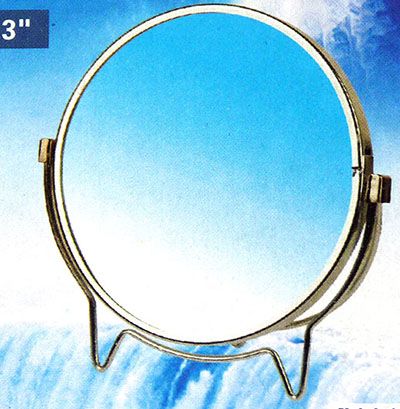 F-8005金属镜子 化妆镜 梳妆镜 台式旋转小镜子 1:2放大功能F2-2-3