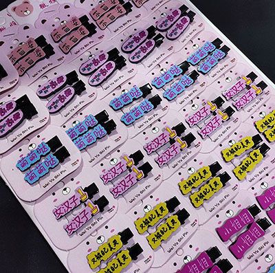 一对抖音同款发夹韩版成人可爱卖萌宝宝一字夹边夹刘海夹头饰C3-1-3