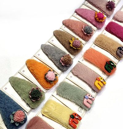 发夹女网红ins软萌卡通边夹发卡发饰甜美少女可爱后脑勺夹子头饰C5-1-6