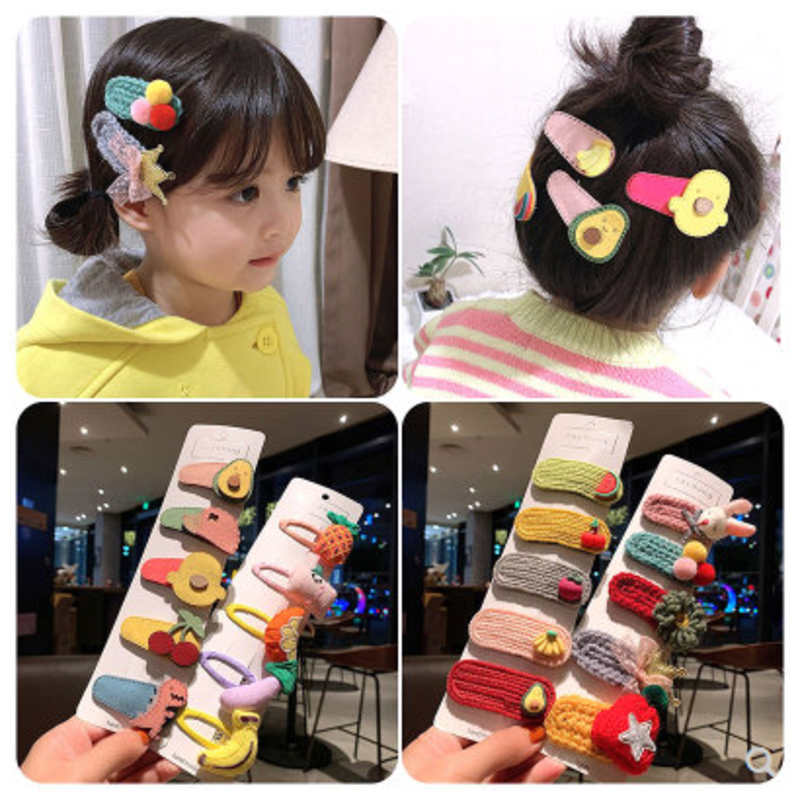 发夹女网红ins软萌卡通边夹发卡发饰甜美少女可爱后脑勺夹子头饰C5-1-6