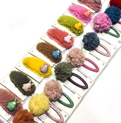 发夹女网红ins软萌卡通边夹发卡发饰甜美少女可爱后脑勺夹子头饰C5-1-6