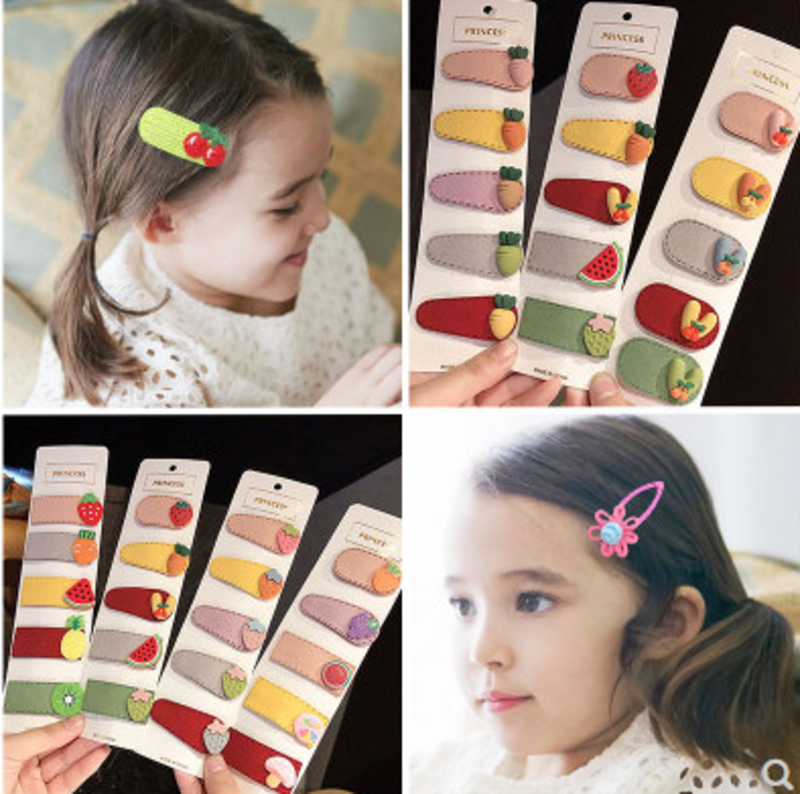 发夹女网红ins软萌卡通边夹发卡发饰甜美少女可爱后脑勺夹子头饰C5-1-6