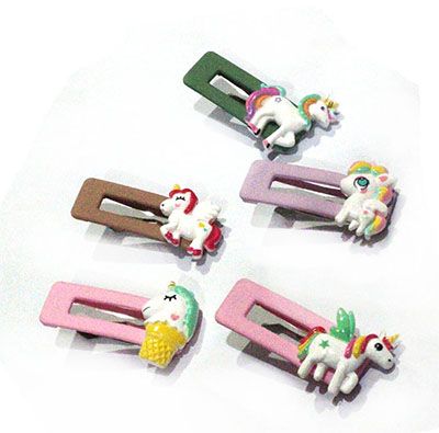 雅风撞色软陶花朵发夹韩国超可爱少女糖果色bb夹刘海夹边夹C5-1-6