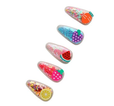 流沙水果发夹宝宝头饰公主小童韩国可爱bb夹网红少女发卡发饰儿童C5-1-6