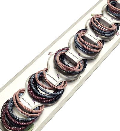 8-10支装简约小清新基础款多色皮筋弹力扎发皮筋C3-1-2