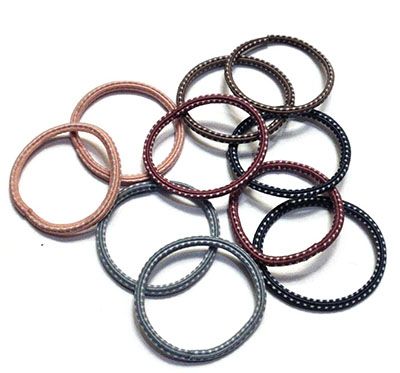 8-10支装简约小清新基础款多色皮筋弹力扎发皮筋C3-1-2