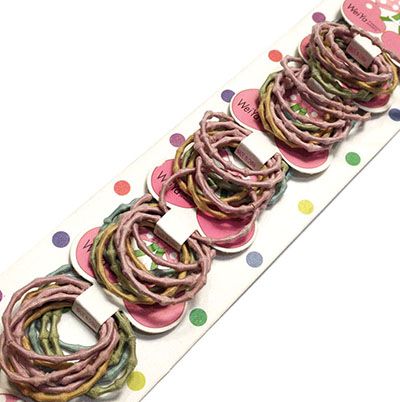 8-10支韩版竹节豆豆发圈细款发绳基础皮筋C3-1-2