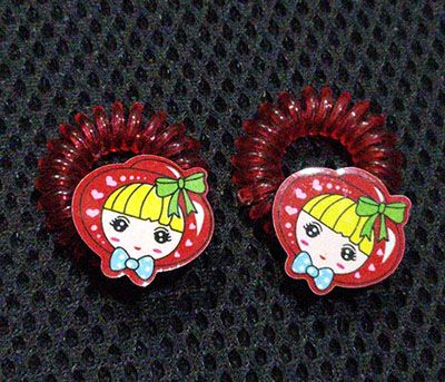 一对电话线扎头发皮筋女韩版ins网红发圈高弹力耐用发绳头绳头饰