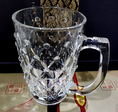 ZB62欧式无铅玻璃水杯浮雕啤酒洋酒杯甜品冷饮果汁杯子六B10-4-1