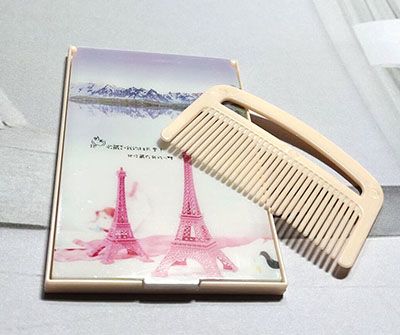 126-----镜梳组合套装镜子带梳子户外便携 洗护用具F2-1-3