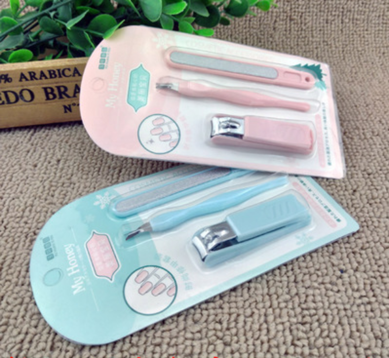 YH-069时尚修甲套装指甲刀+死皮挫+磨甲器 2元店货源六c2-3-5