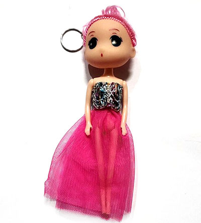 17cm仿真洋娃娃可爱公主过家家玩具女孩玩偶钥匙扣挂件A31-1-3