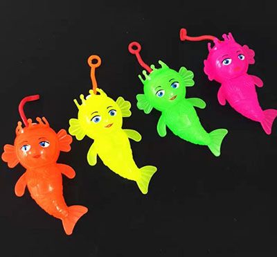 美人鱼带绳发光发声 儿童益智玩具开发脑力眼力发亮玩具e11-2-2