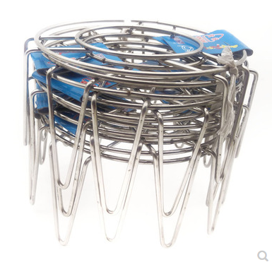 16cm中脚纯钢高腿蒸架电饭锅煲隔水蒸锅架蒸饭架蒸菜架子-600/件六B37-3-2