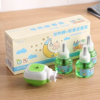 正品梦贝尔驱蚊液蚊香液1器+3液套装