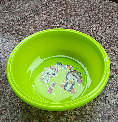 双沿耐高温摔不破多色圆塑料盆 家用洗菜塑料盆 环保塑料圆盆-六B29-1-1