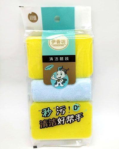 302-3伊香坊清洁套装厂家直销洗碗抹布200/件六B42-4-4B41-4-3