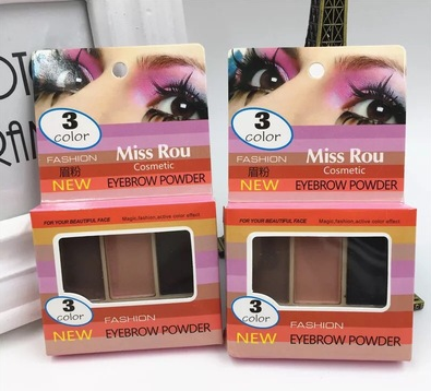 MF04三色眉粉持久不晕染带眉刷眉膏美妆美容用品c7-3-2