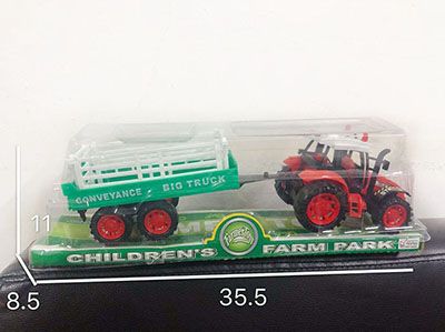 495492大号仿真惯性农夫车 拖拉机运输玩具车E6-3-2