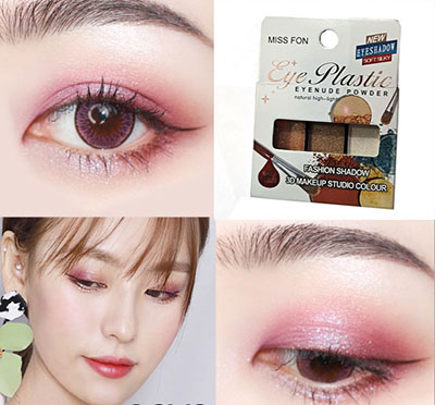 EY06三色渐变懒人妆眼影带眼影刷 时尚潮流色系搭配C6-1-4