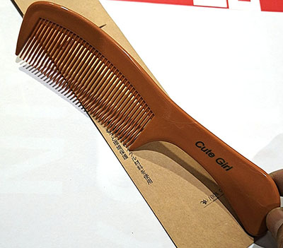 15号耐用造型梳子便携直卷发梳塑料美发密齿梳扁平梳C9-2-2