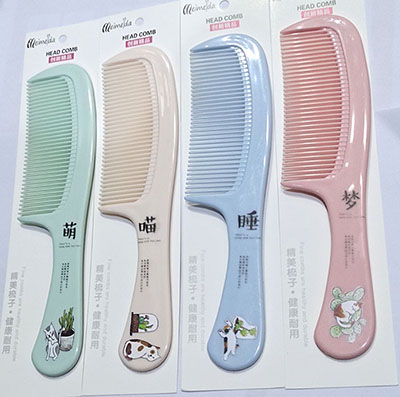 11号大号印花美发梳防静电密齿顺发梳家用女长发直发梳E2-4-2