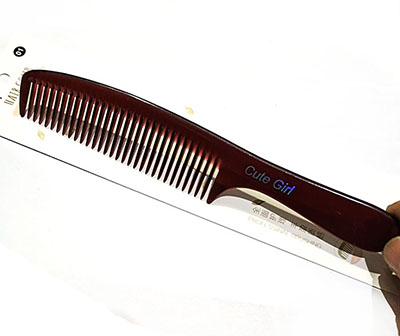24号深棕色红电木梳油头梳美发梳按摩梳防静电手工直板梳C9-2-2