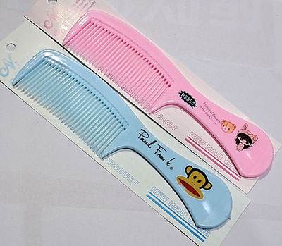 12号大号印花美发梳防静电密齿顺发梳家用女长发直发梳子C9-1-3z112580