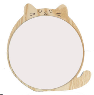 75号可爱木质高清镜子台式桌面可爱梳妆镜女生宿舍梳妆台化妆镜E1-3-3