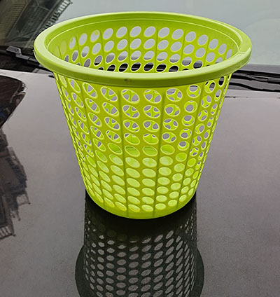圆眼塑料垃圾桶垃垃圾筐镂空废纸篓收纳筐 厨房卫生间纸篓六B5-3-1