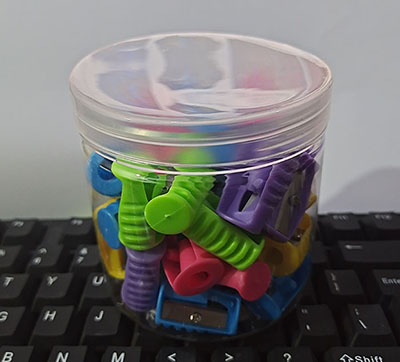 学生用品文具 605单孔削笔刀卷笔刀削笔器 铅笔削--36/盒六B26-1-3