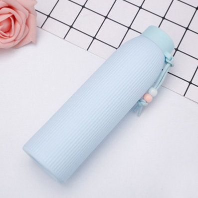 可爱提绳创意男女玻璃杯耐热杯子情侣水杯女学生杯子六B13-3-1