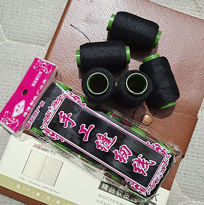 5个缝衣线手缝线缝纫机线细线-黑色-540/件15/袋八B32-4-3